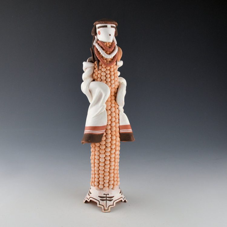 Nahohai, Randy - "Corn Maiden" 11" Tall Clay Figure (2001)
