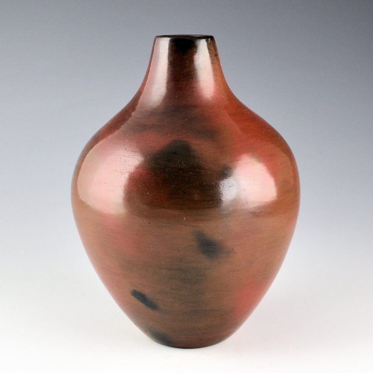 Cling, Alice - Tall Long Neck Water Jar with Fire Clouds