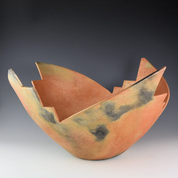 Yazzie, Angie - 18" Wide Micaceous Spiraling Cloud Bowl (2025)