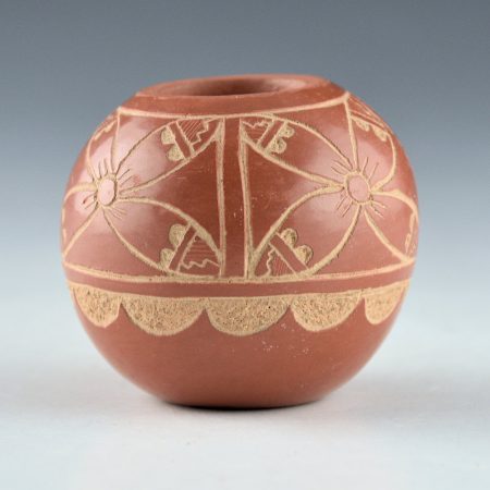 Alternative view of Vigil, Carol - Bowl with Interlocking Flowers (2005)