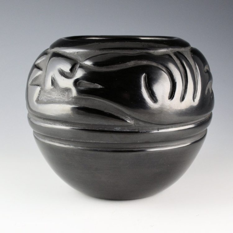 Tafoya, Celes & Evelyn - Large Bowl with Avanyu (1970s)
