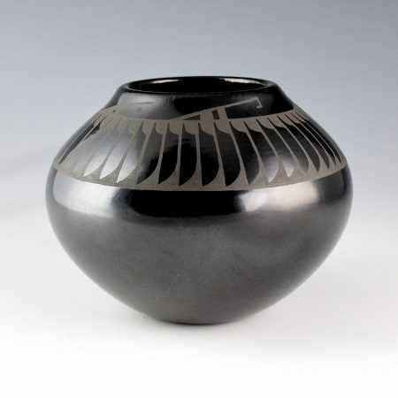 Gutierrez, Denny - Jar with 48 Feathers and Rain Designs (1987)
