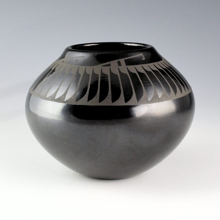 Gutierrez, Denny - Jar with 48 Feathers and Rain Designs (1987)