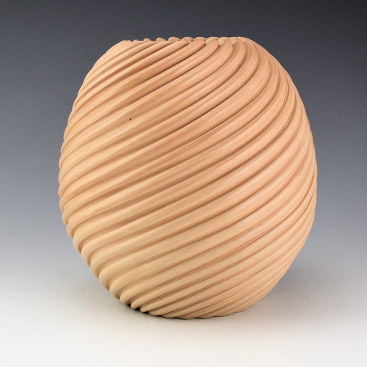 Toya, Dominique - Tan Jar with 25 Melon Ribs (1990s)