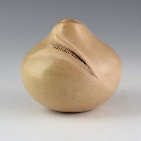 Nampeyo, Iris - Asymmetric Rim Jar with Corn and Fire Clouds (1990's)