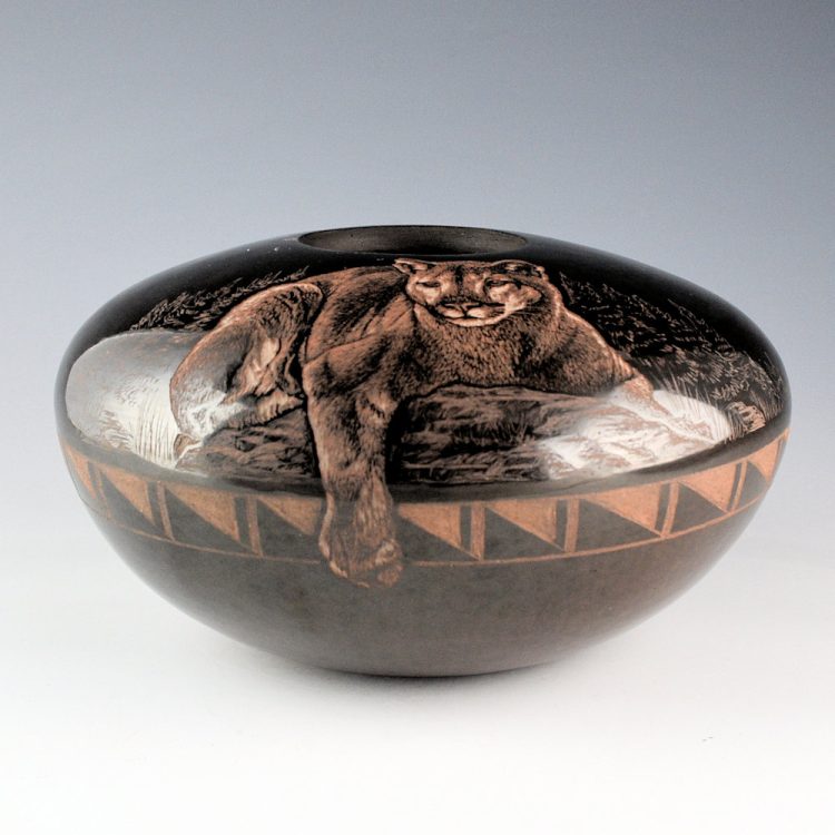 Naranjo, Johnathan - 7" Wide "Mountain Lions" Bowl (2025)
