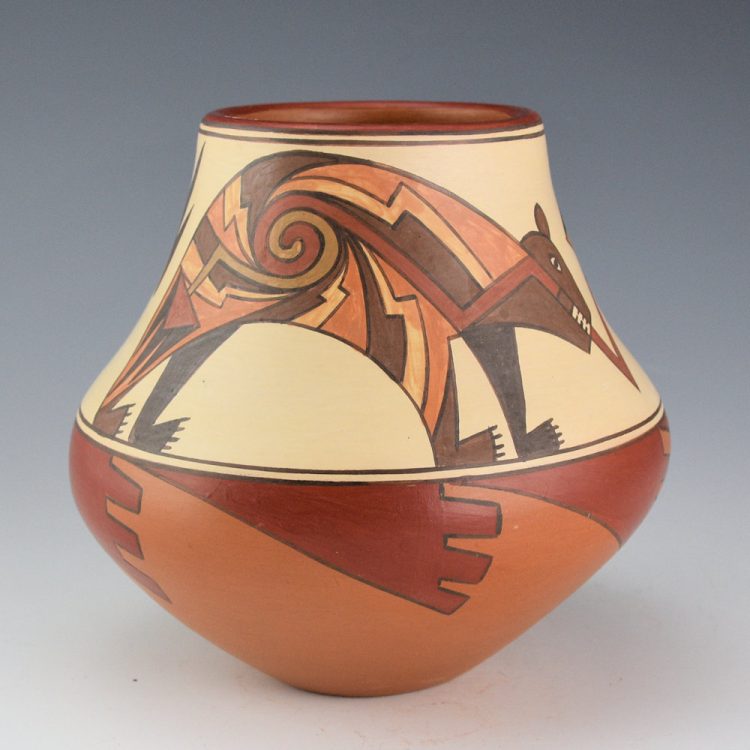 Gutierrez, Lois  - Polychrome Jar with Heartline Bears (2012)