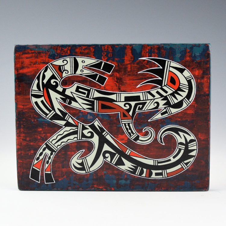 Namingha, Les - Bat Wing and Parrot Contemporary Tile (2016)