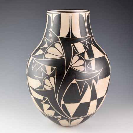 Alternative view of Holt, Lisa & Harlan Reano - 11" Tall Jar with Cochiti Corn and Hummingbird Designs