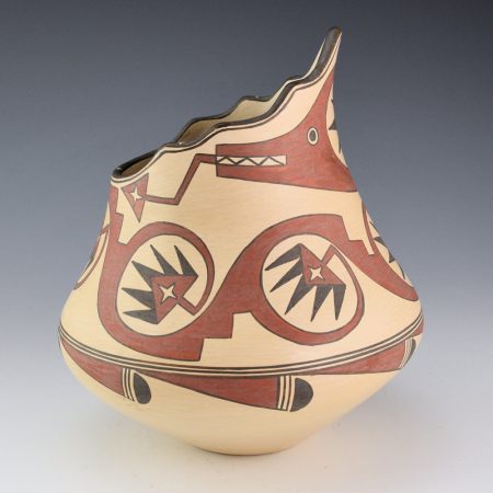 Alternative view of Gutierrez, Lois  - Polychrome Kiva Shape Jar with Avanyu (2001)