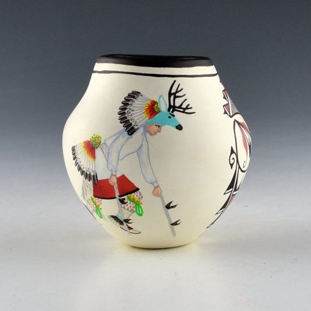 Medina, Marcellus - Jar with Pueblo Deer Dancers (2001)