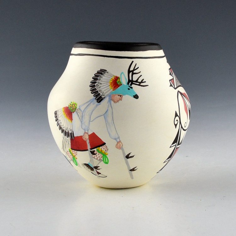 Medina, Marcellus - Jar with Pueblo Deer Dancers (2001)
