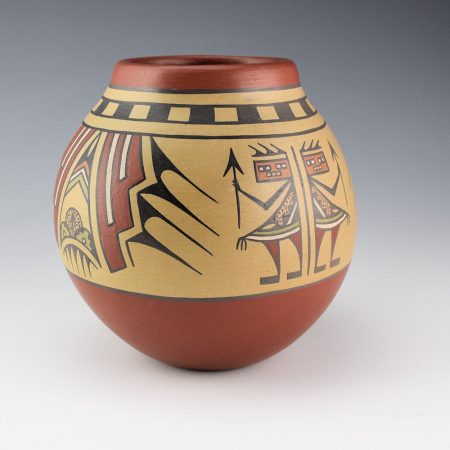 Alternative view of Gutierrez, Margaret & Luther - Jar with Figures and Rain Clouds (1970s)