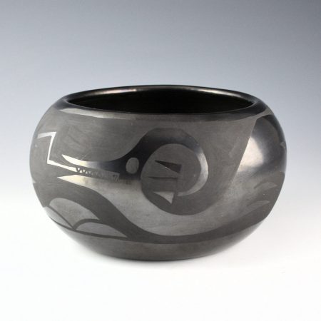 Naranjo, Nicolasa - Wide Bowl with Avanyu (1960s)