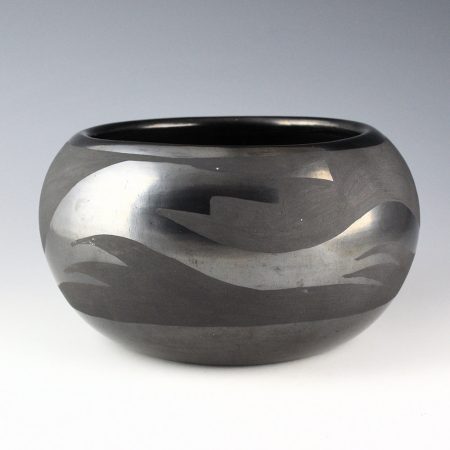 Alternative view of Naranjo, Nicolasa - Wide Bowl with Avanyu (1960s)