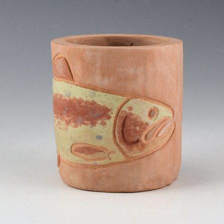 Medlock, Rochelle Jewel (20 Years Old) - Polychrome Jar with Trout Design
