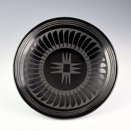 Martinez, Santana & Adam - 8.5" Plate with 42 Feathers and Star Design (1970s)