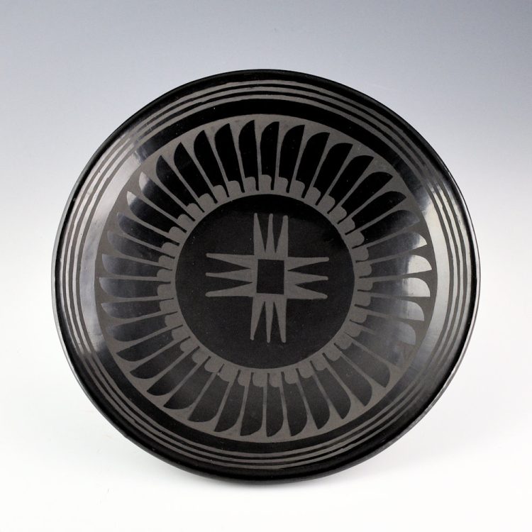 Martinez, Santana & Adam - 8.5" Plate with 42 Feathers and Star Design (1970s)