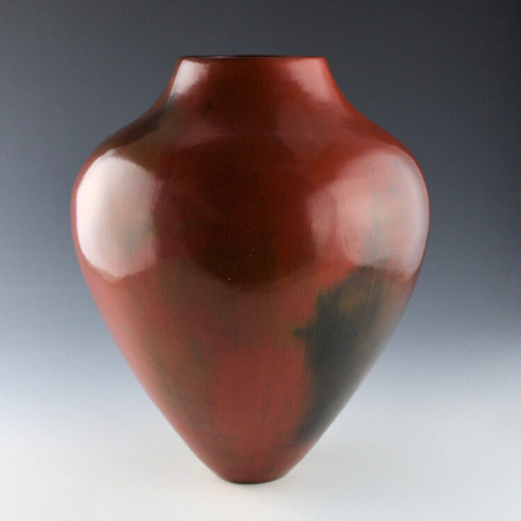 Cling, Alice - 11" Tall High Shoulder Jar with Fire Clouds