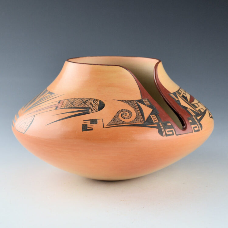 Quotskuyva, Dextra - Jar with Hummingbird Wings and Rain Designs (1990s)