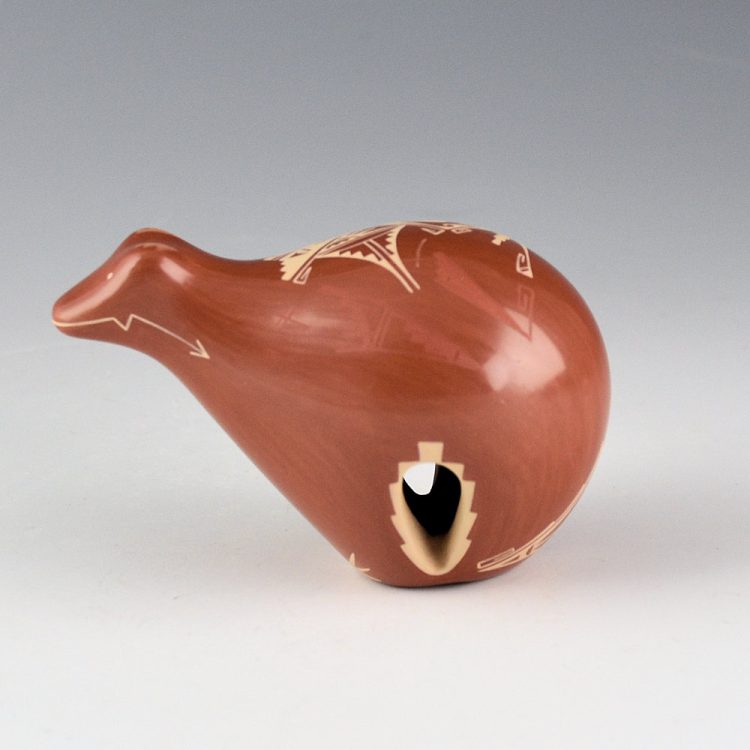 Curran, Dolores - Clay Bear with Avanyu and Cloud Designs