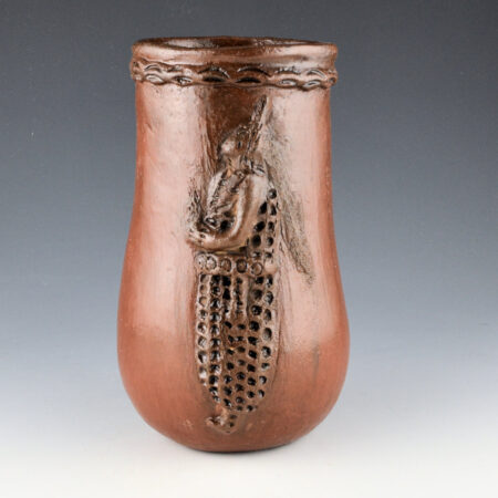 Tso, Faye - Tall Jar with Two Corn Maidens (1980s)