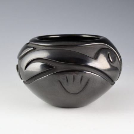 Naranjo, Gracie - Bowl with Bear Paw and Carved Clouds (1990s)