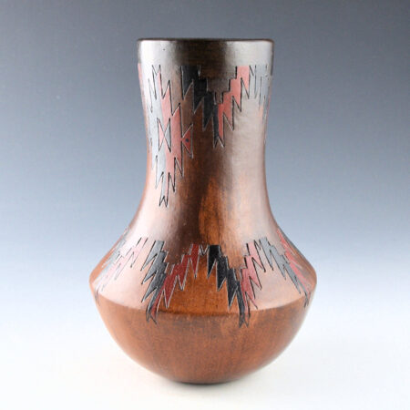 Williams, Lorraine - Long Neck Jar with Lightning Designs (1990s)