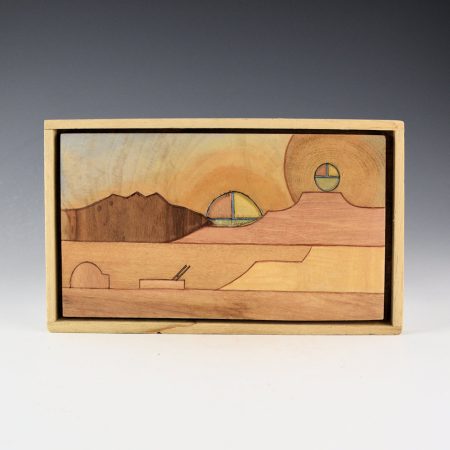 Honyouti, Mavasta - "Tewa Tatooine" Cottonwood Plaque