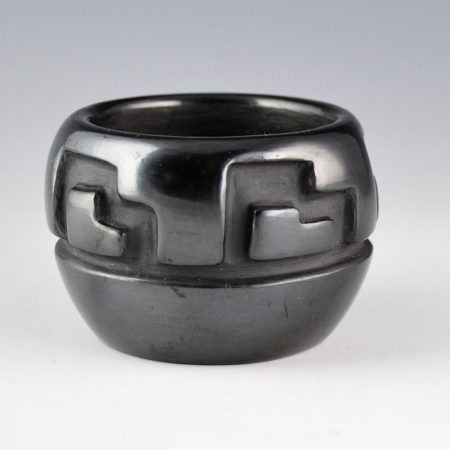 Youngblood, Mela  - Small Bowl with Carved Mesa Designs (1970s)
