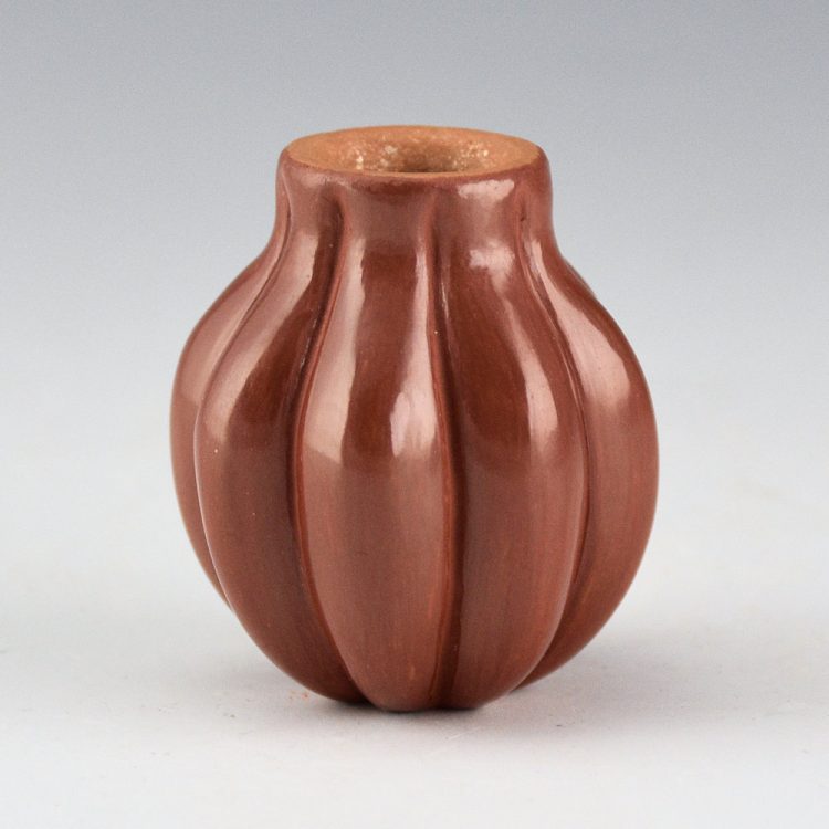 Youngblood, Nancy - Miniature Red 8 Rib Water Jar