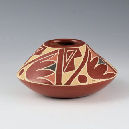 Tapia, Ramona - Polychrome Jar with Bird Wing Designs (1960s)