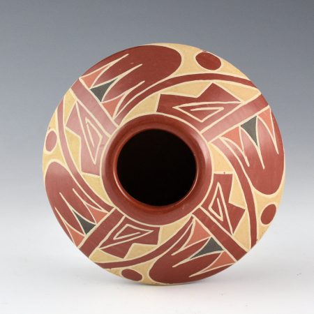 Alternative view of Tapia, Ramona - Polychrome Jar with Bird Wing Designs (1960s)