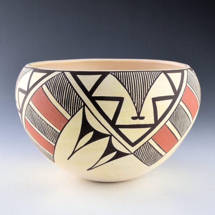 Chino, Rose - Bowl with Rain Clouds (1970s)