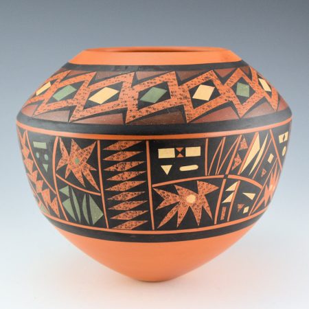 Lucas, Steve - "Four Seasons" Sharp Shoulder Five Color Jar  (2025)