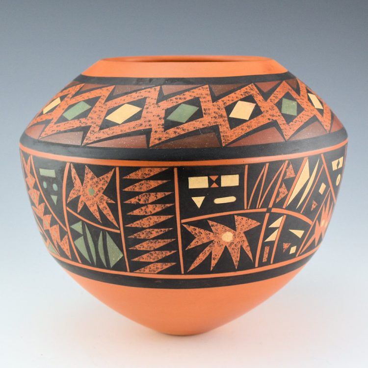 Lucas, Steve - "Four Seasons" Sharp Shoulder Five Color Jar  (2025)