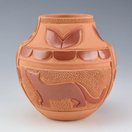 Garcia, Tammy - "Stop and Smell the Flowers" Mountain Lion and Flowers Jar