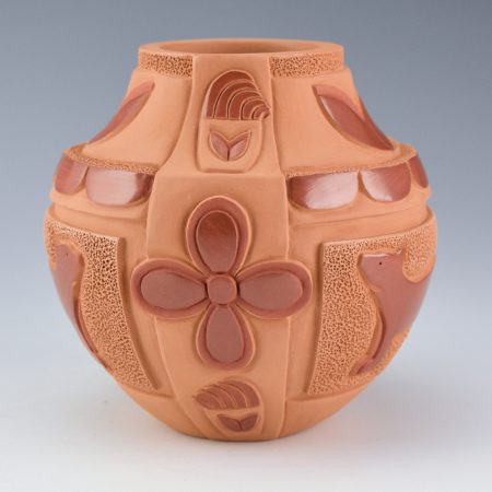 Alternative view of Garcia, Tammy - "Stop and Smell the Flowers" Mountain Lion and Flowers Jar