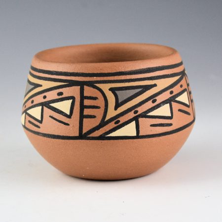 Vigil, Tim "Sunbird" - Polychrome Jar with Rain and  Cloud Designs (1980s)