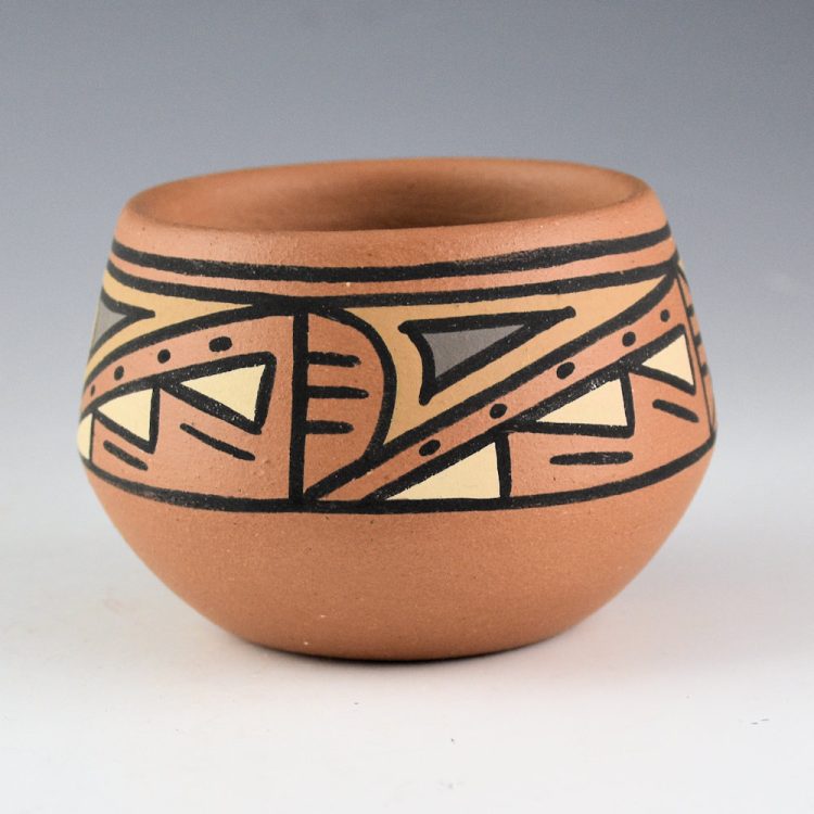 Vigil, Tim "Sunbird" - Polychrome Jar with Rain and  Cloud Designs (1980s)