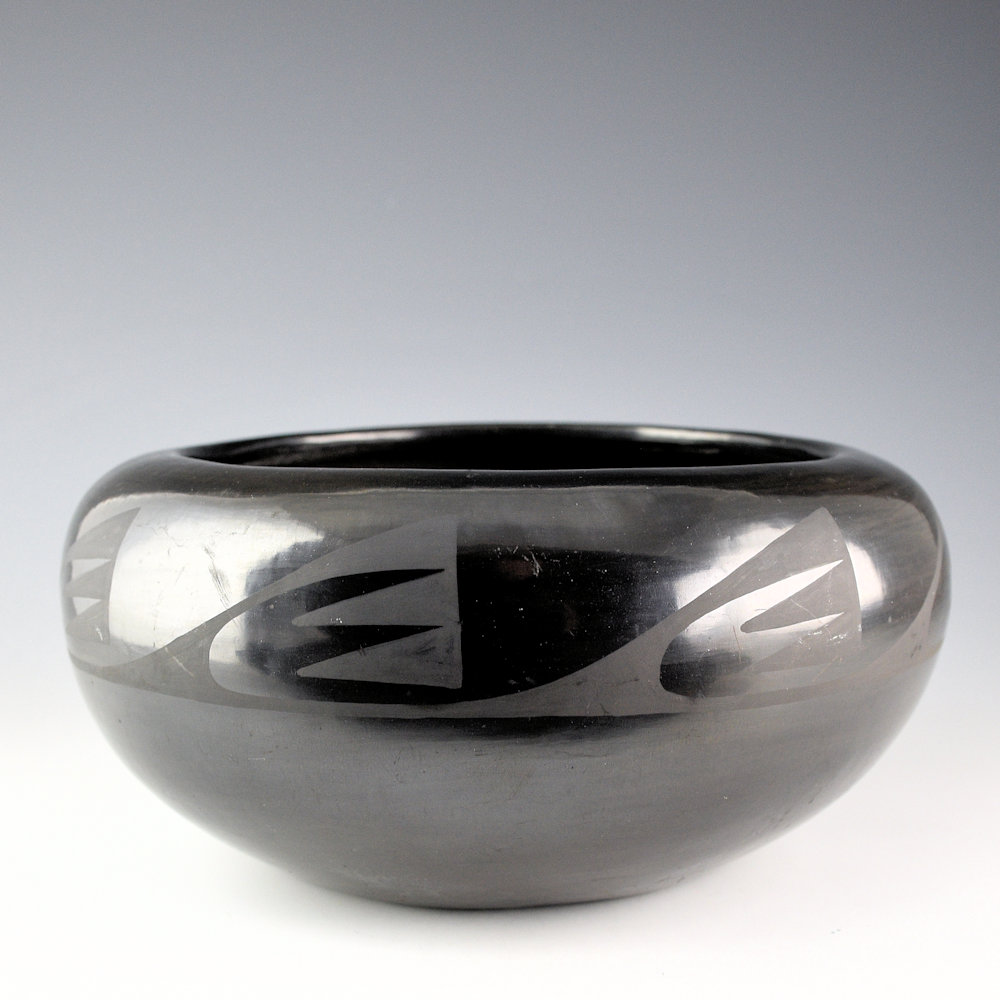 Roybal, Tonita - Bowl with Bird Wing Designs (1920s)