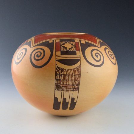 Nampeyo, Bonnie - Large Bowl with Eagle Tail Designs (1980s)