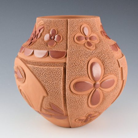 Alternative view of Garcia, Tammy - "Uplifted" Jar with Butterflies, Heartline Bears, and Flowers