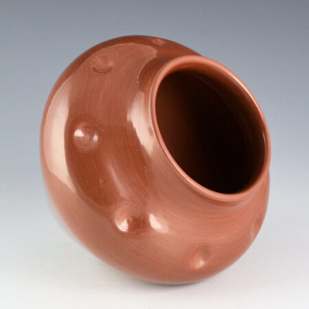 Alternative view of Komalestewa, Alton - Brown Fired Jar with Eight Gourd Indentions (1990s)