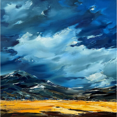 Vargas, Andrea - "Thunder Clouds" Oil, 40" x 40"