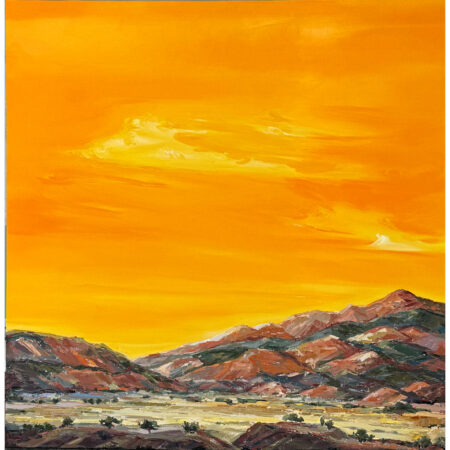 Vargas, Andrea - "Rose Quartz Leads to Gold" Oil, 36 x 36