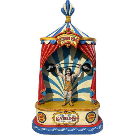 Arthur Lopez - "The Strong Man!  Samson", Wood Santos