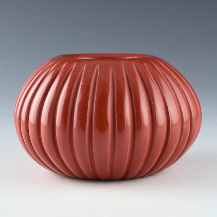 Baca David - Red 32 Rib Melon Bowl (1988)