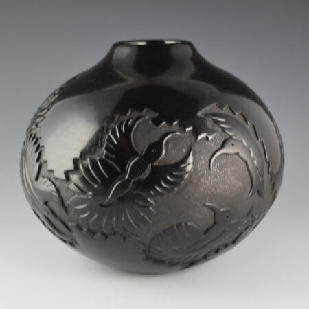 Alternative view of Tafoya-Sanchez, Linda - Large Jar with 15 Hummginbirds