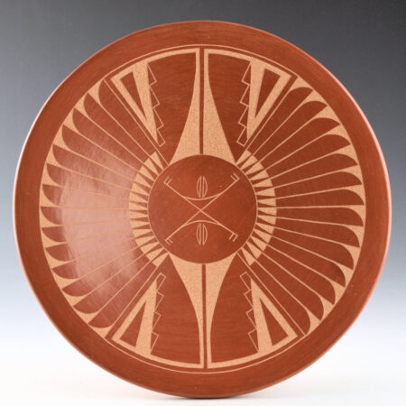 Alternative view of Gonzales, Marie - Plate with Feather and Seed Designs (1984)